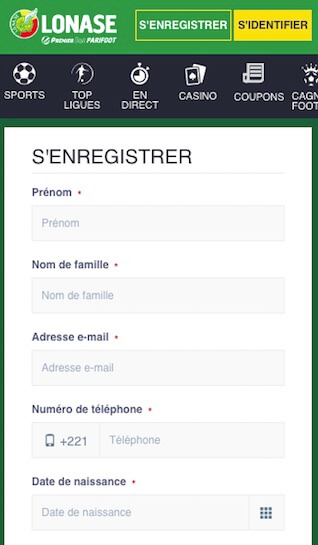 créer un compte sur premier bet