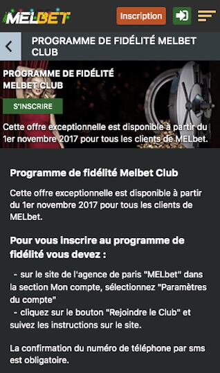 melbet fidélité programme