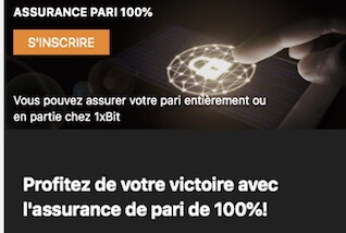 100% pari gagnant assuré par 1xbit