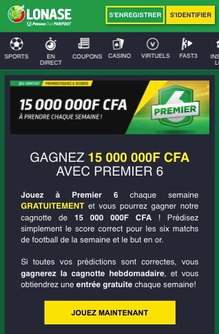 premier bet cagnotte prediction football