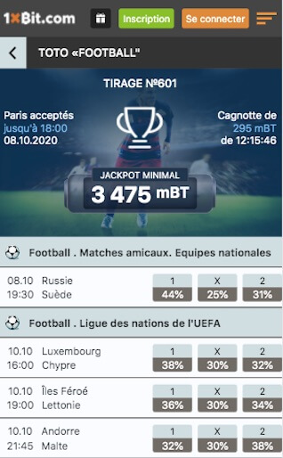 1xbit prono foot nations league