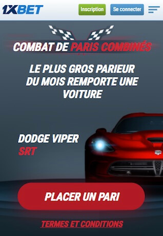 1xbet voiture à gagner