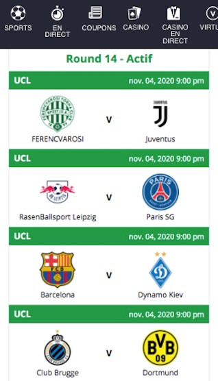 premier bet pronos ldc 6