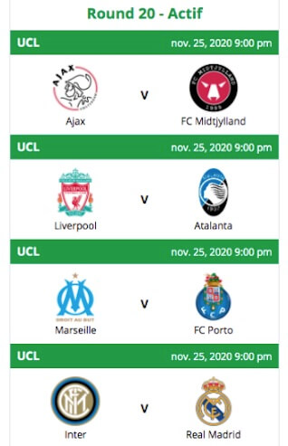 premier 6 pronos champions league