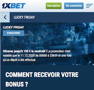 depot vendredi 1xbet combi foot