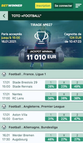 betwinner prono foot toto