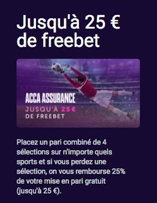 vbet 25€ pari gratuit foot