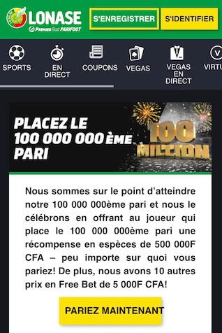 premier bet million cagnotte