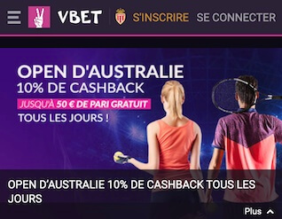 vbet pari gratuit 10% cashback