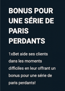 1xbet promotion paris perdants jeux olympiques