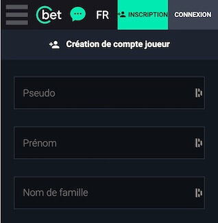 créer un compte cbet