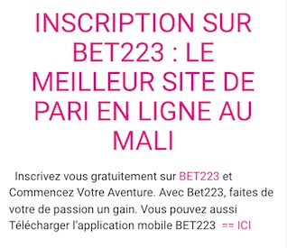 ouvrir un compte bet 223