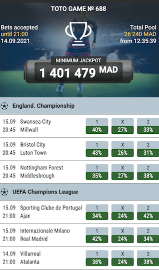 pari toto villarreal vs atalanta avec Melbet