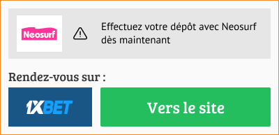 parier avec 1xbet sur neosurf