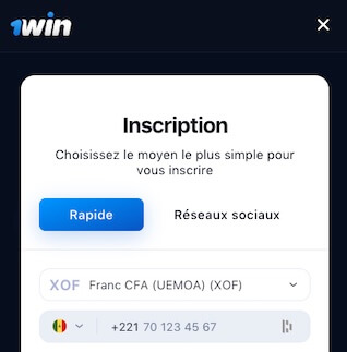 créer un compte 1win au senegal