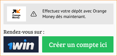 pari sportif 1win sur orange money