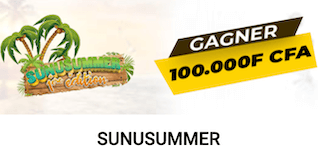 Promotion Sunubet sur le tournoi Sunusummer